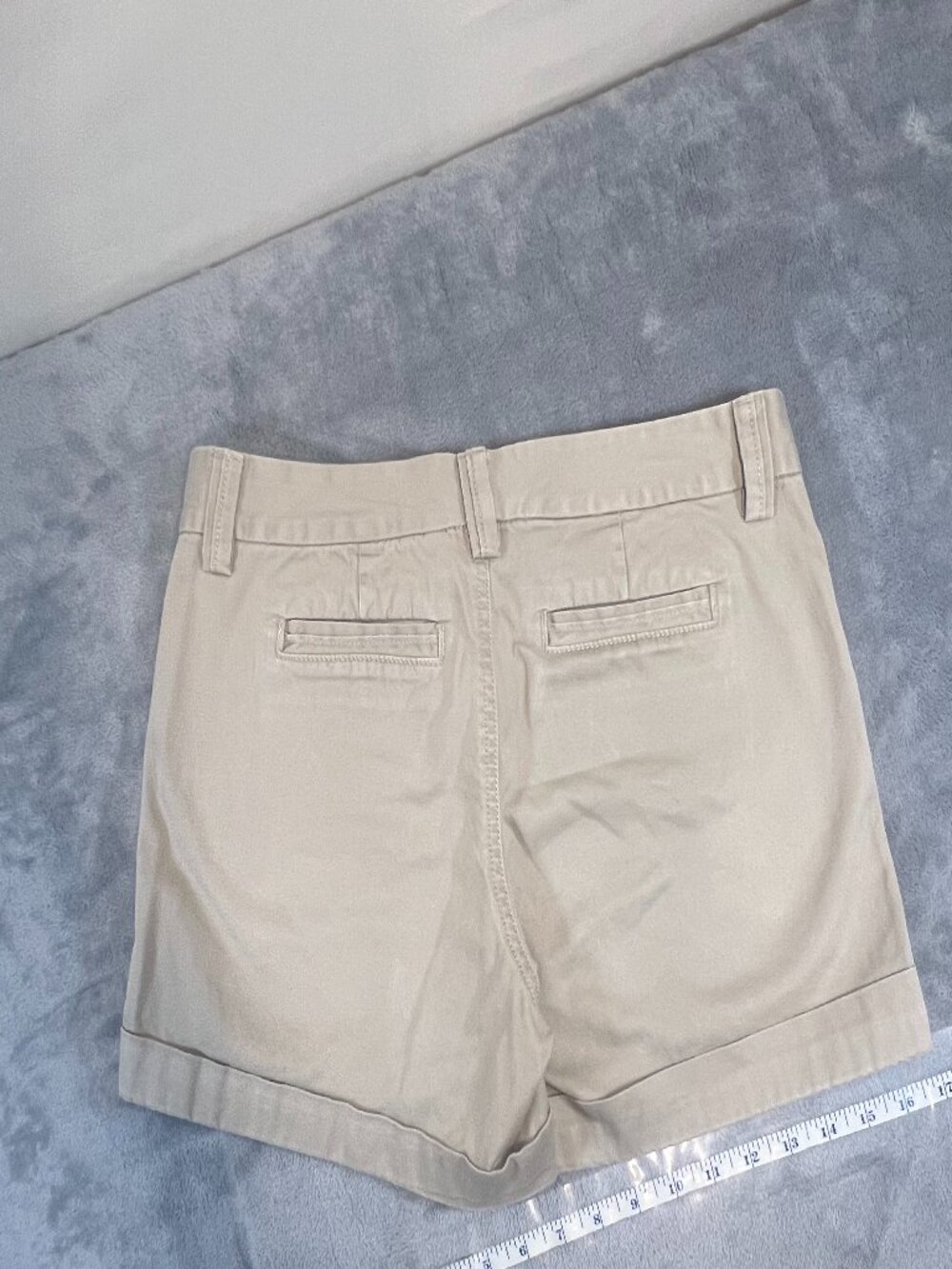 banana republic beige hemmed shorts sz 10